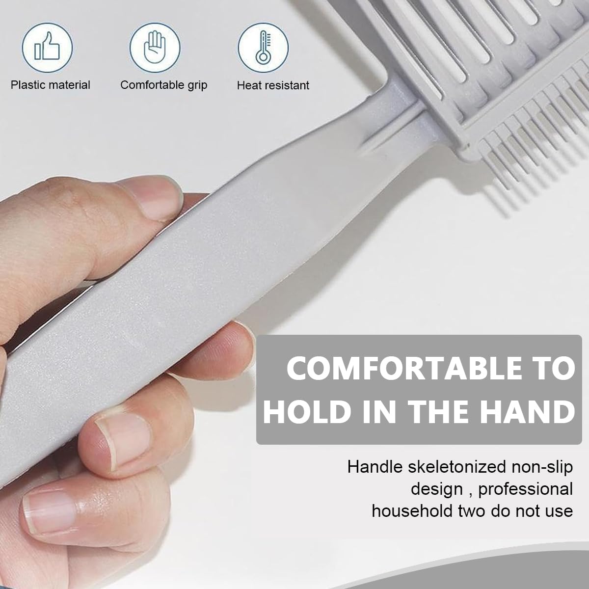 Venzina Barber Comb Fade Combs Professional Hair Cutting Comb Heat Resistant Haircut Styling Tool With Dual Teeth, for Precision Cuts & Styling, Home or Salon Use - Grey Venzina Barber Comb Fade Combs Professional Hair Cutting Comb Heat Resistant Haircut Styling Tool With Dual Teeth, for Precision Cuts & Styling, Home or Salon Use - Grey